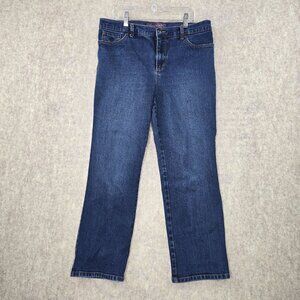 Gloria Vanderbilt Womens Blue Denim Jeans Size 12P Classic Straight Fit